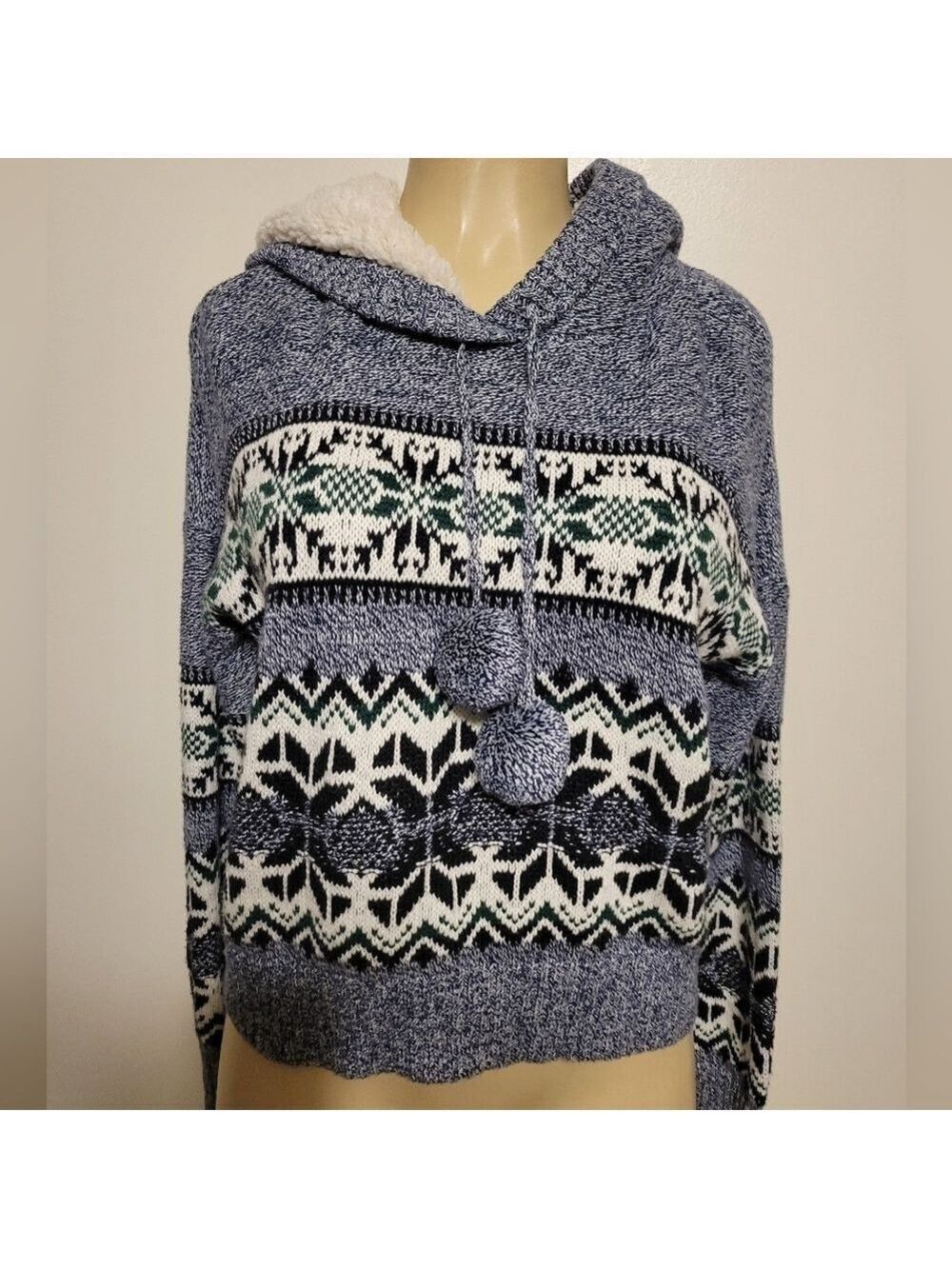 Between Me And You Pull Over Hoodie Faux Fur Comfy Warm Mountains